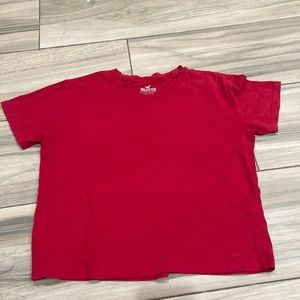 red short sleeve shirt